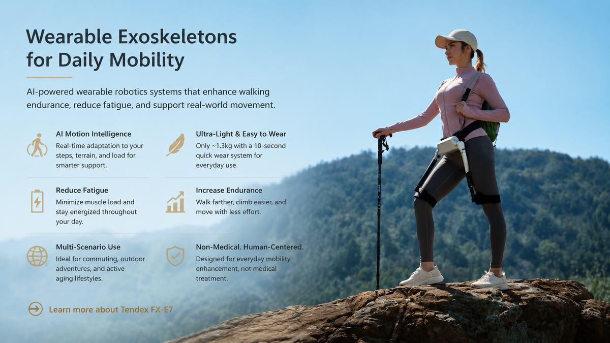AI Wearable Exoskeleton for Walking: How Tendex FX-E7 Redefines Daily Mobility and Reduces Fatigue
