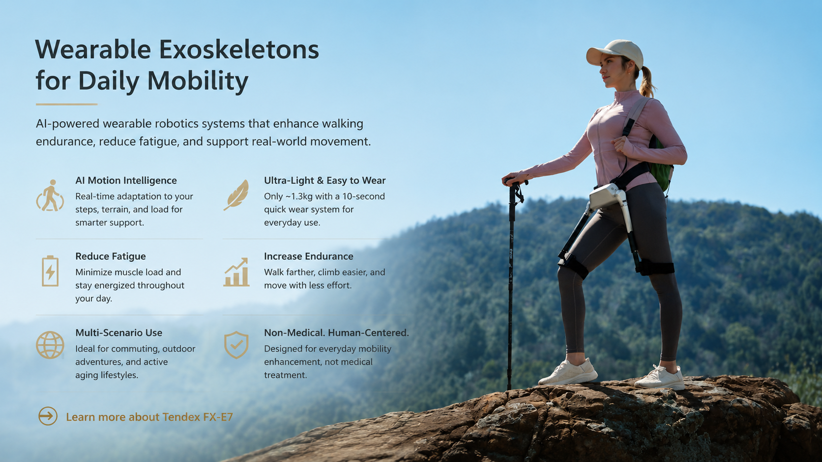 AI Wearable Exoskeleton for Walking: How Tendex FX-E7 Redefines Daily Mobility and Reduces Fatigue
